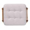 Baxton Studio Jeanine Japandi Greyish Beige Fabric and Walnut Brown Finished Wood Ottoman Footstool 233-13167-ZORO - alternate 6